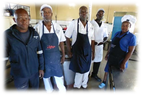 Usher High School kitchen and dining staff