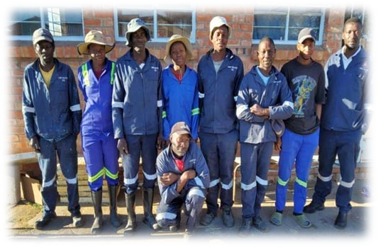 Usher grounds and maintenance team