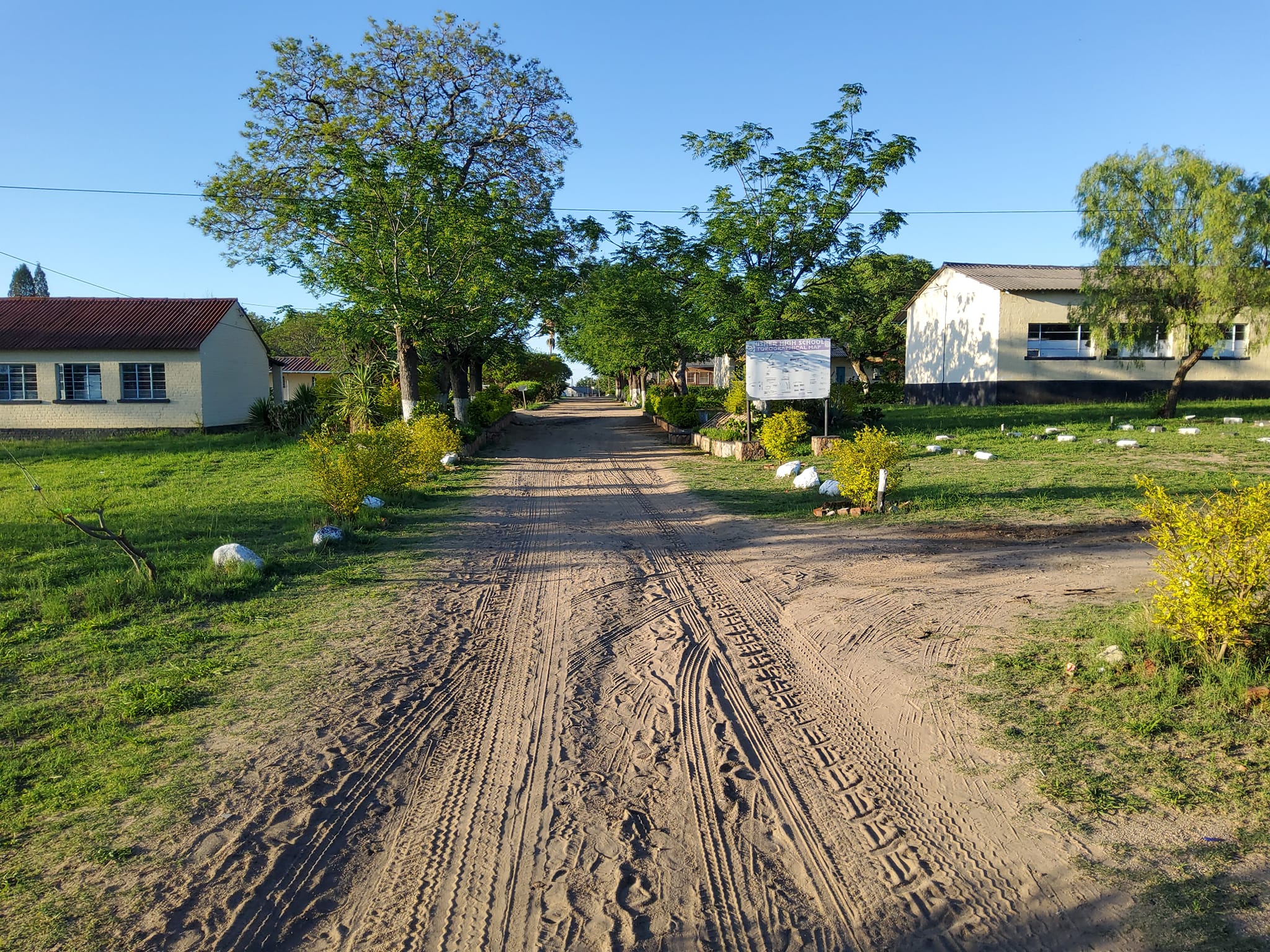 Usher High School campus supported by dedicated non-teaching staff