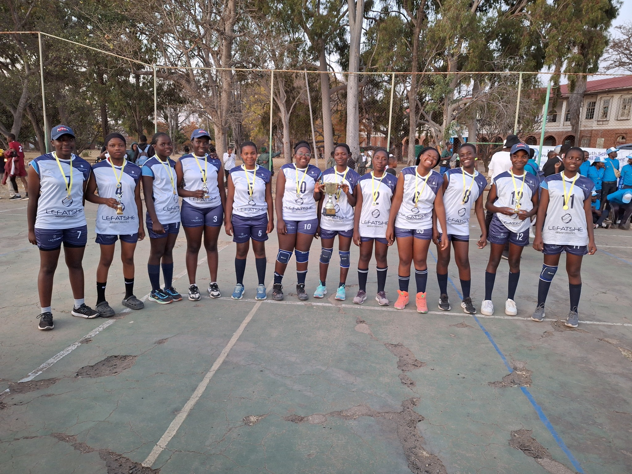 Usher students competing in athletics