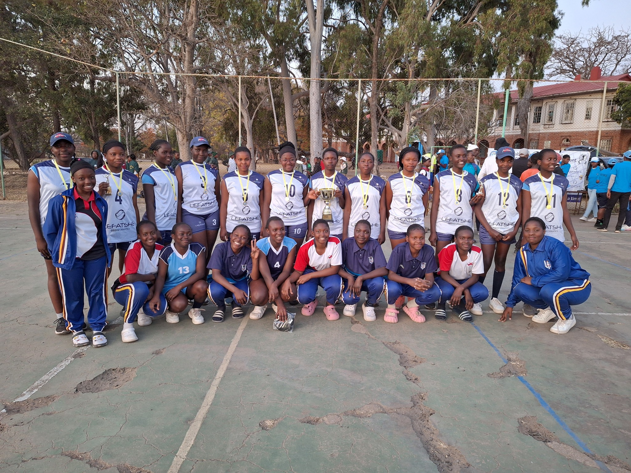 Usher volleyball team in action